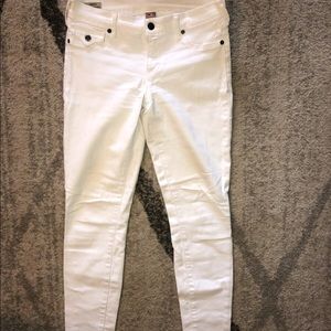 True Religion White Skinny Jeans Women Size 28